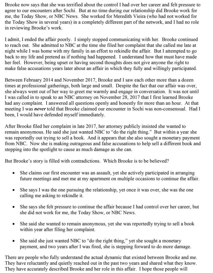 Matt Lauer Open Letter Page 2
