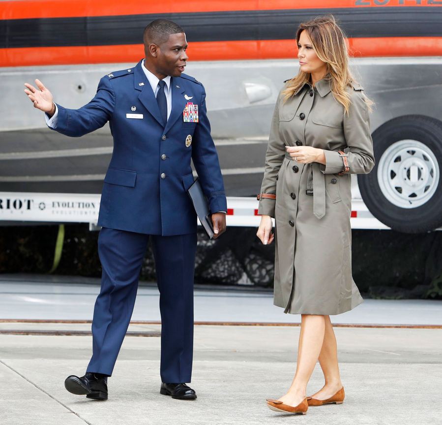 Melania Trump Chic Coat October 30, 2019