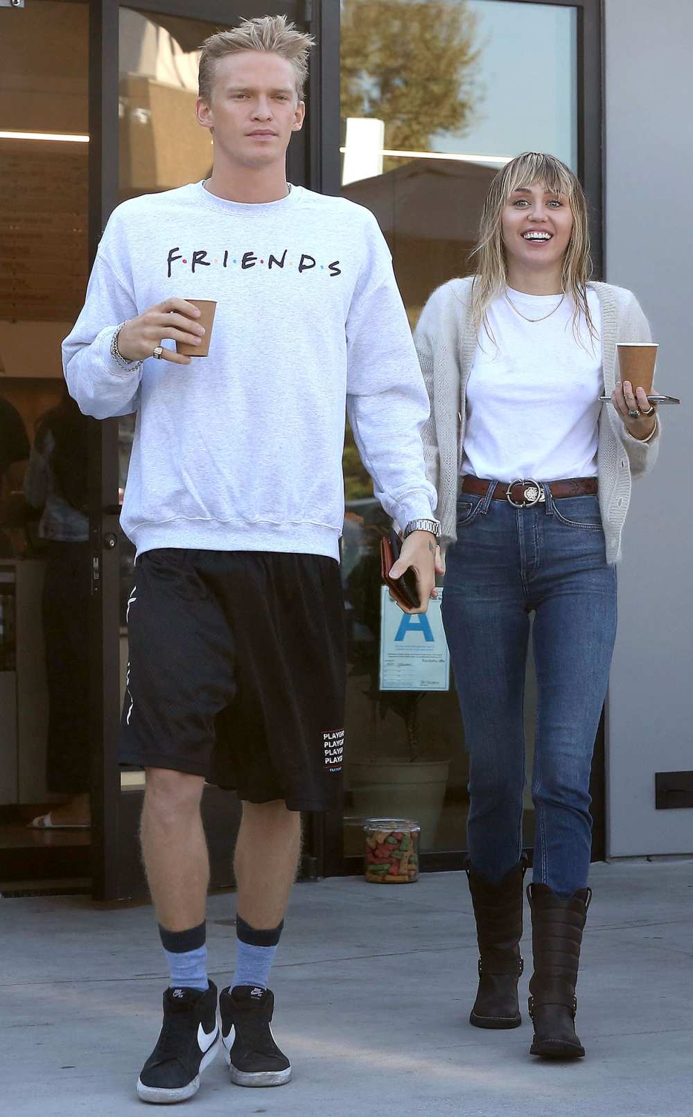 Miley Cyrus and Cody Simpson Coffee Friends