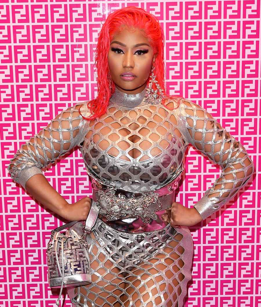 Nicki Minaj Hot Pink Wig October 15, 2019