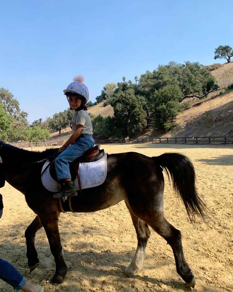 Penelope Horse Back Riding Kourtney Kardashian Instagram Reign’s Album