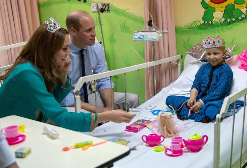 Prince William Kate Middleton Visit Cancer Patient Pakistan Royal Tour