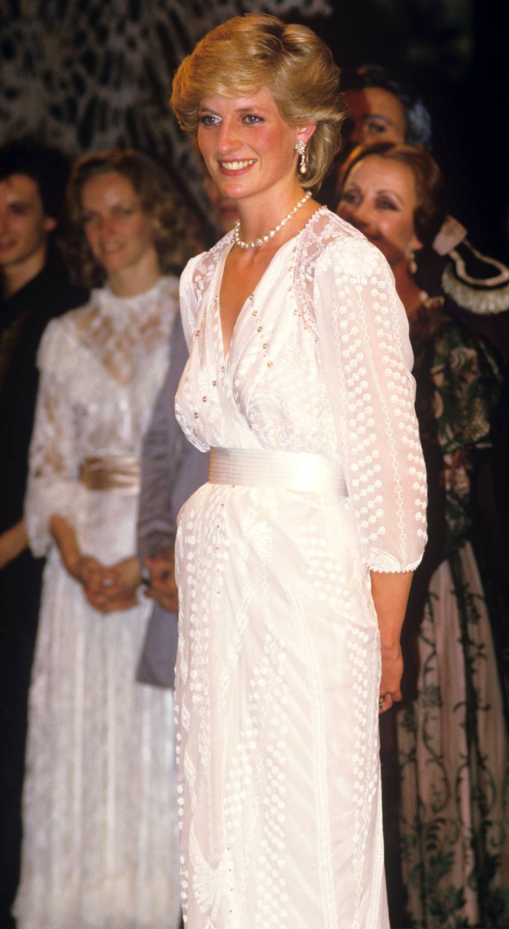 Princess Diana White Dress