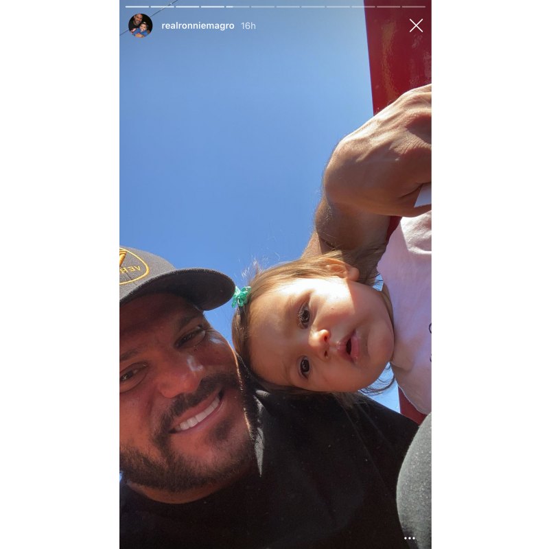 Ronnie Ortiz-Magro With Daughter Hay Ride