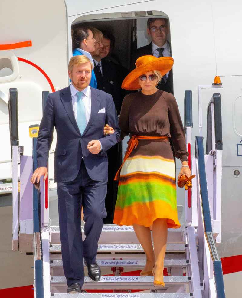 Queen Maxima Colorblock Dress October 17, 2019