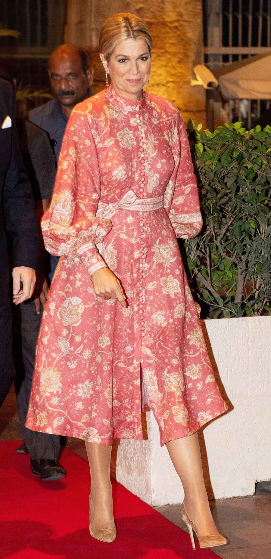 Queen Maxima Floral Dress October 16, 2019