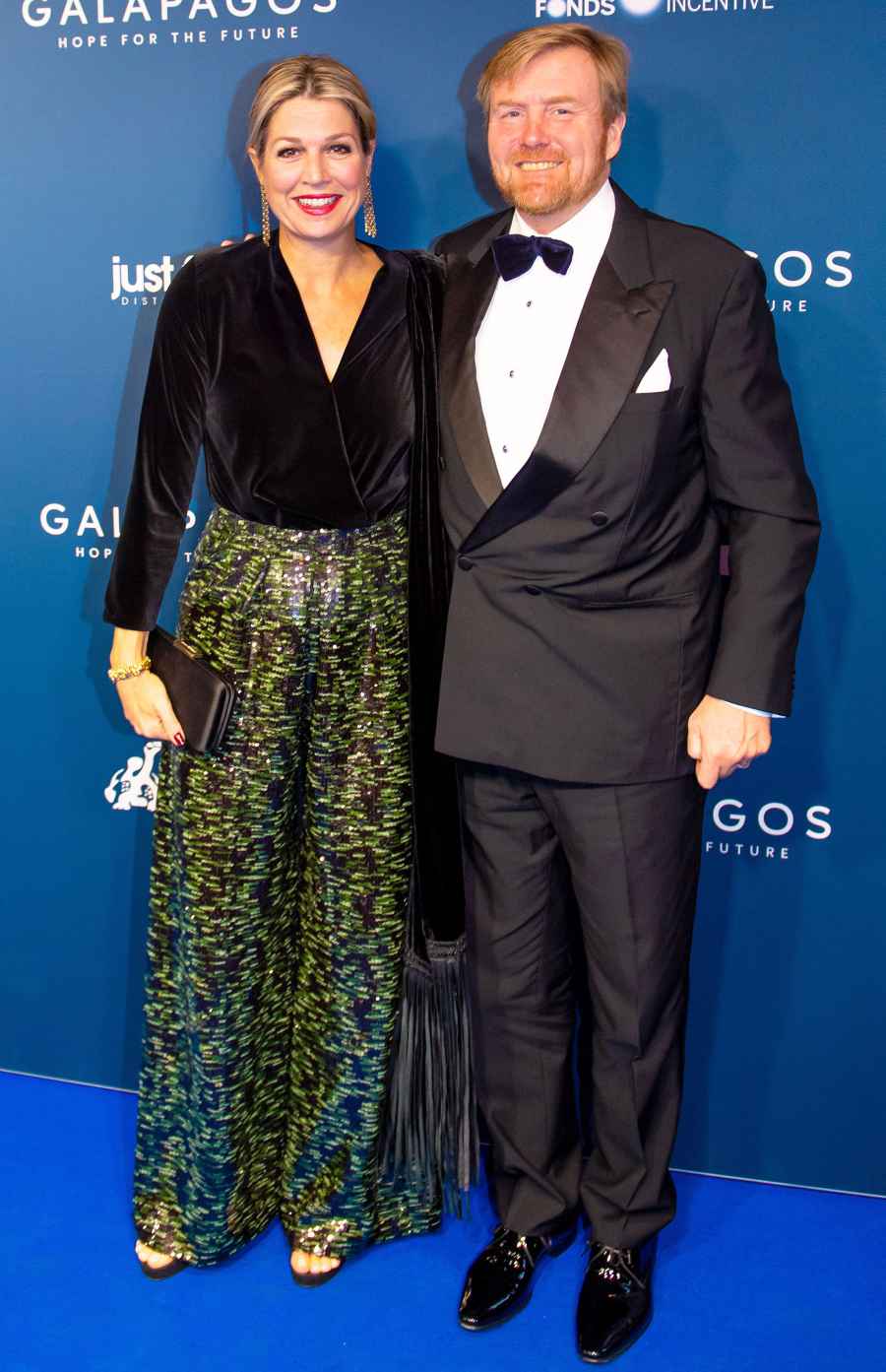 Queen Maxima Green Sequined Pants October 28, 2019