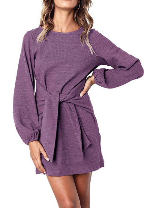 R.Vivimos Tie Front Dress purple