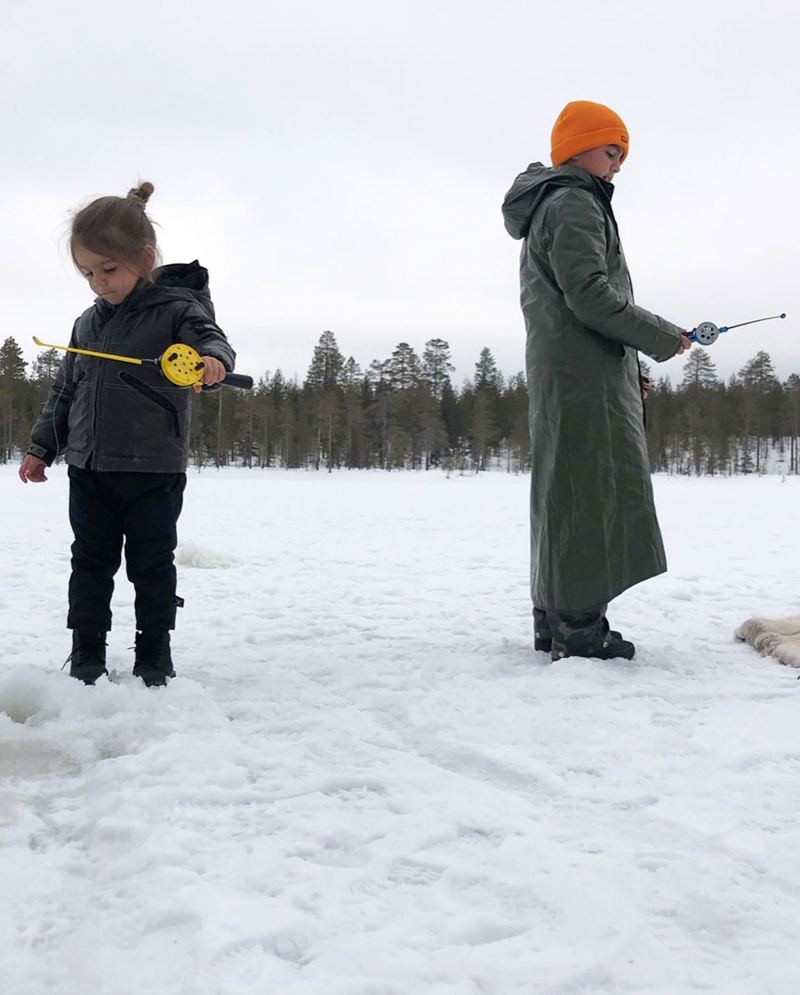 Reign Disick Photo Album Ice Fishing with Mason Disick in Finland