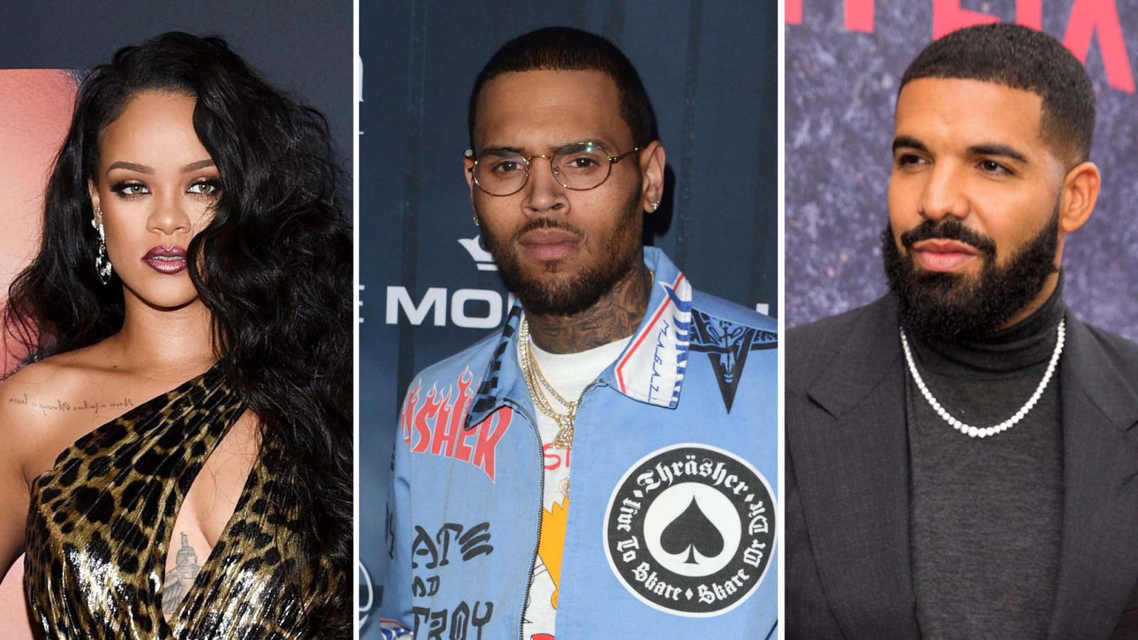 Rihanna and Chris Brown Celebrate Drake's Birthday Separately