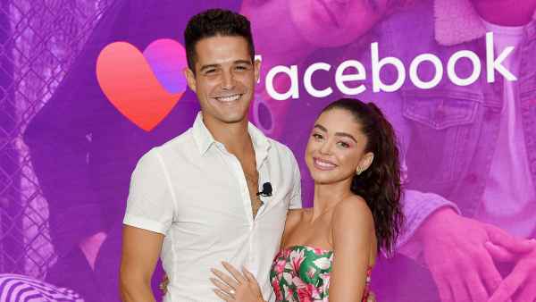 Sarah Hyland and Wells Adams Floral Dress Facebook