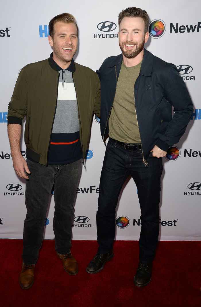 Scott Evans and Chris Evans Red Carpet Brothers