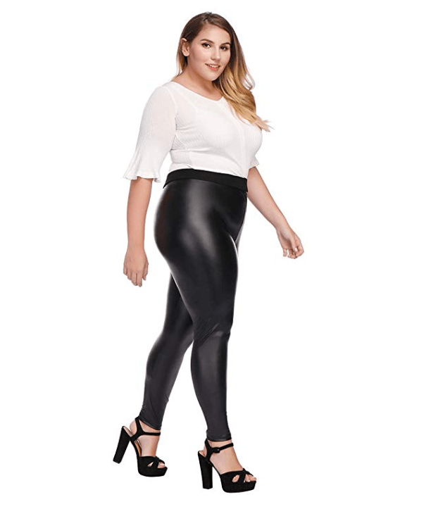 MCEDAR Women’s Faux Leather Leggings
