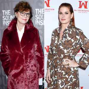 Susan Sarandon Talks Debra Messing Feud