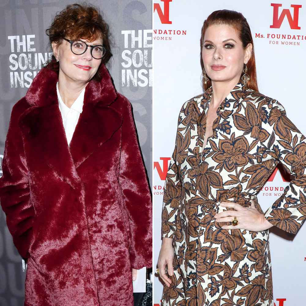 Susan Sarandon Talks Debra Messing Feud