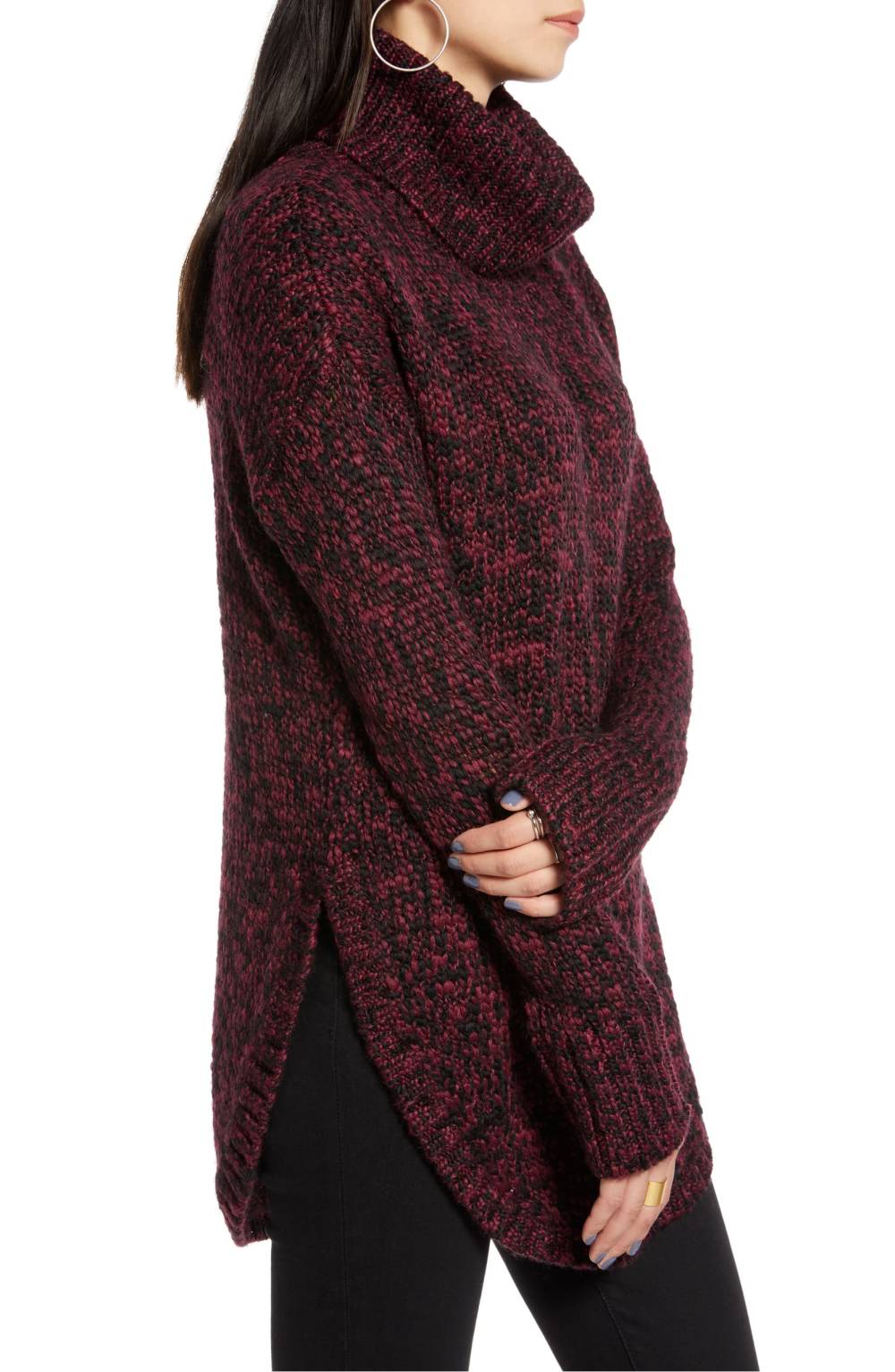 Treasure & Bond Turtleneck Sweater red