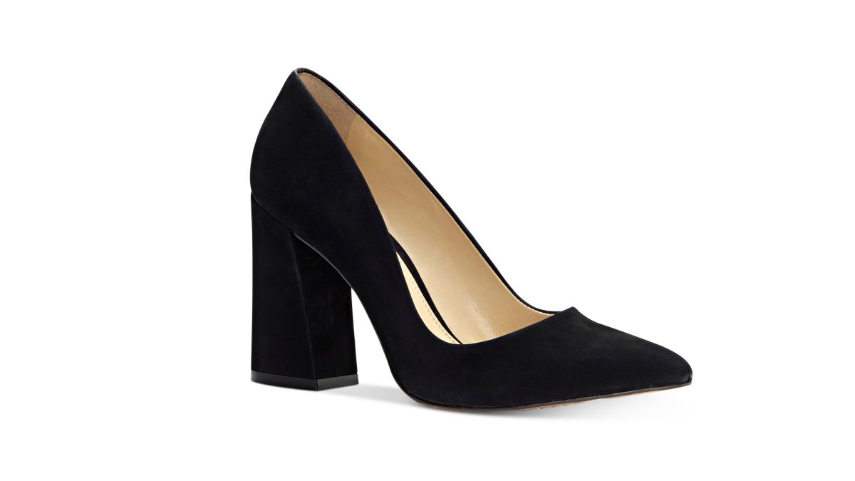 Vince Camuto Talise Pointed Block-Heel Pumps black