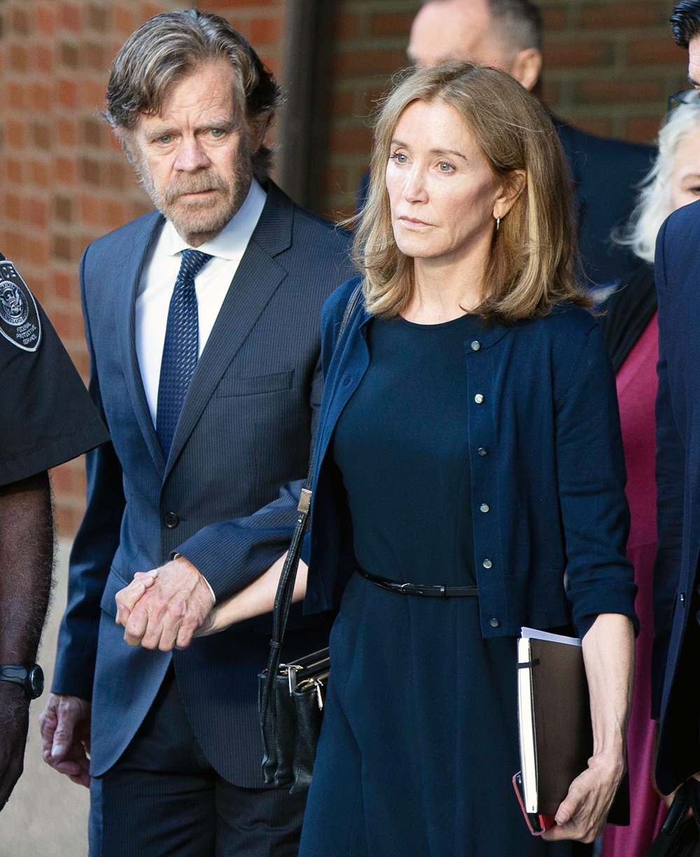 William H Macy and Felicity Huffman Leaving Court Shameless Cast Is Supportive