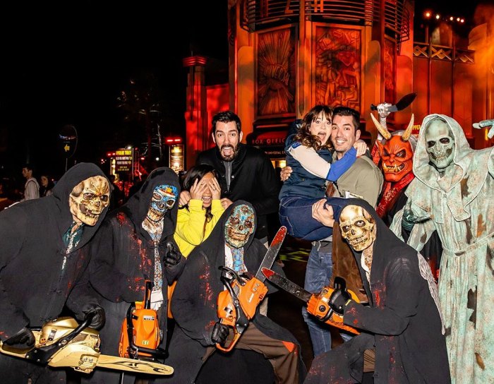 Zooey Deschanel and Jonathan Scott Universal Studios Halloween Horror Nights Instagram