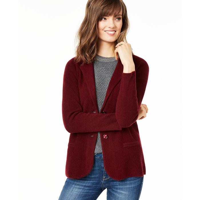 The Charter Club Pure Cashmere Blazer Proves Workwear Can Be Cozy | Us ...