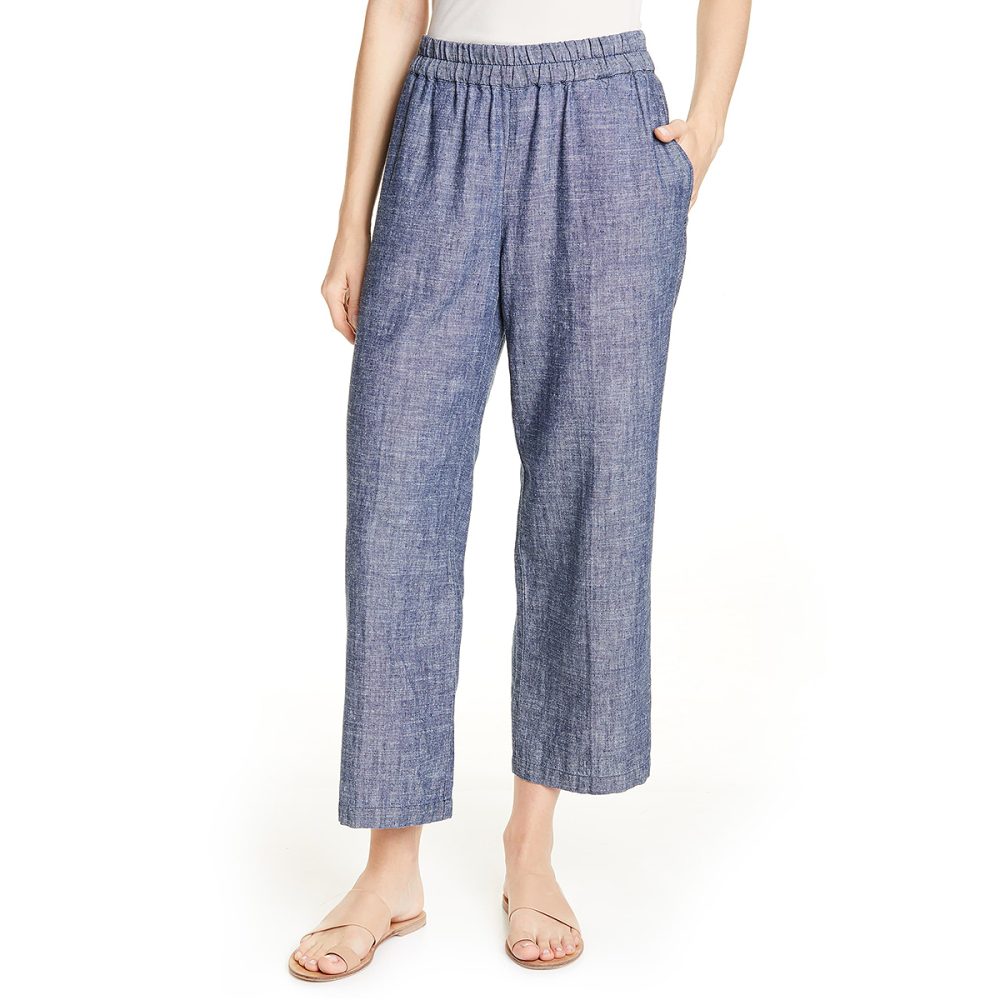 Eileen Fisher Crop Hemp & Organic Cotton Pants