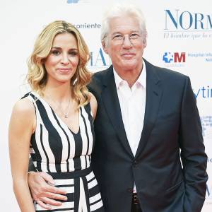 Alejandra Silva Pregnant Richard Gere at Premiere in Madrid in 2017