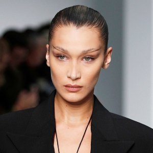 Bella Hadid Wearing Lingerie Runway