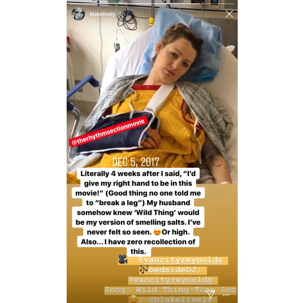 Blake Lively Shares Funny Video When She Was ‘High’ After Hand Surgery