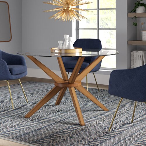 Langley Street Cassidy Solid Wood Dining Table
