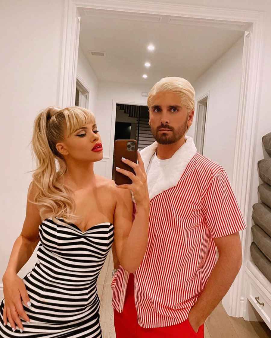 Celebs Halloween Makeup - Sofia Richie & Scott Disick