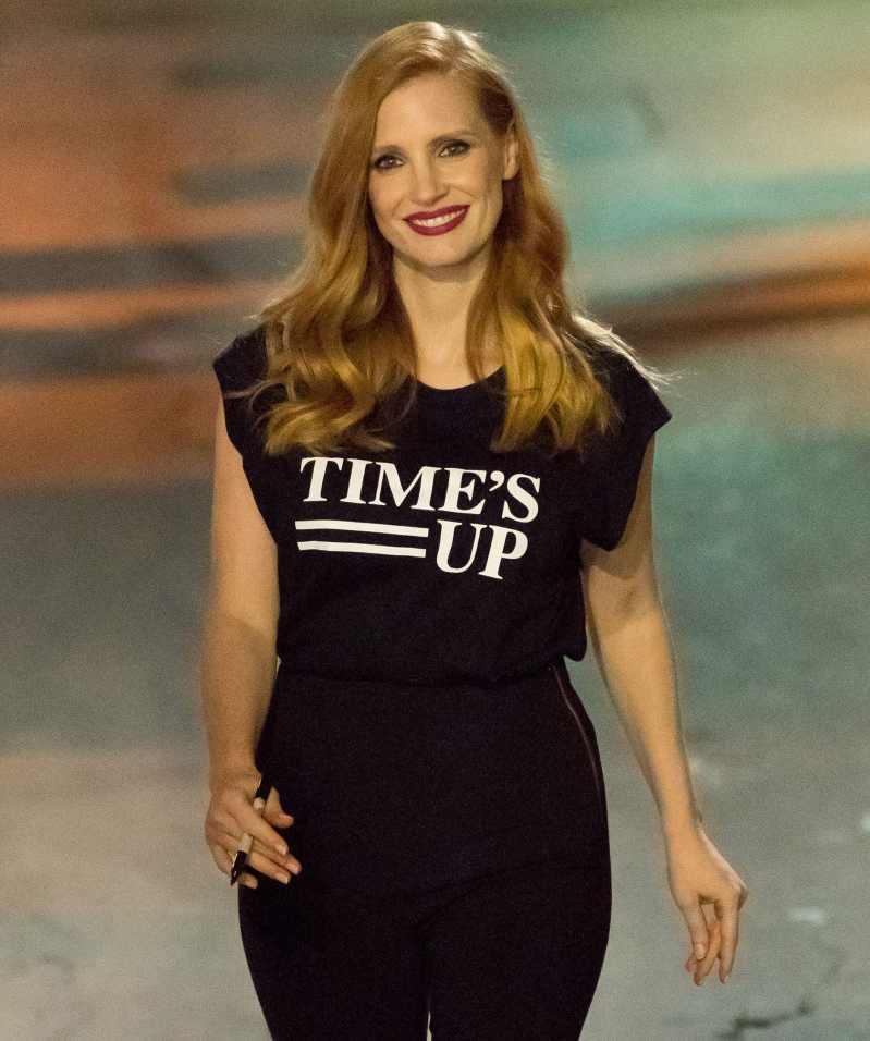 Celebs Wearing Political Fashion - Jessica Chastain