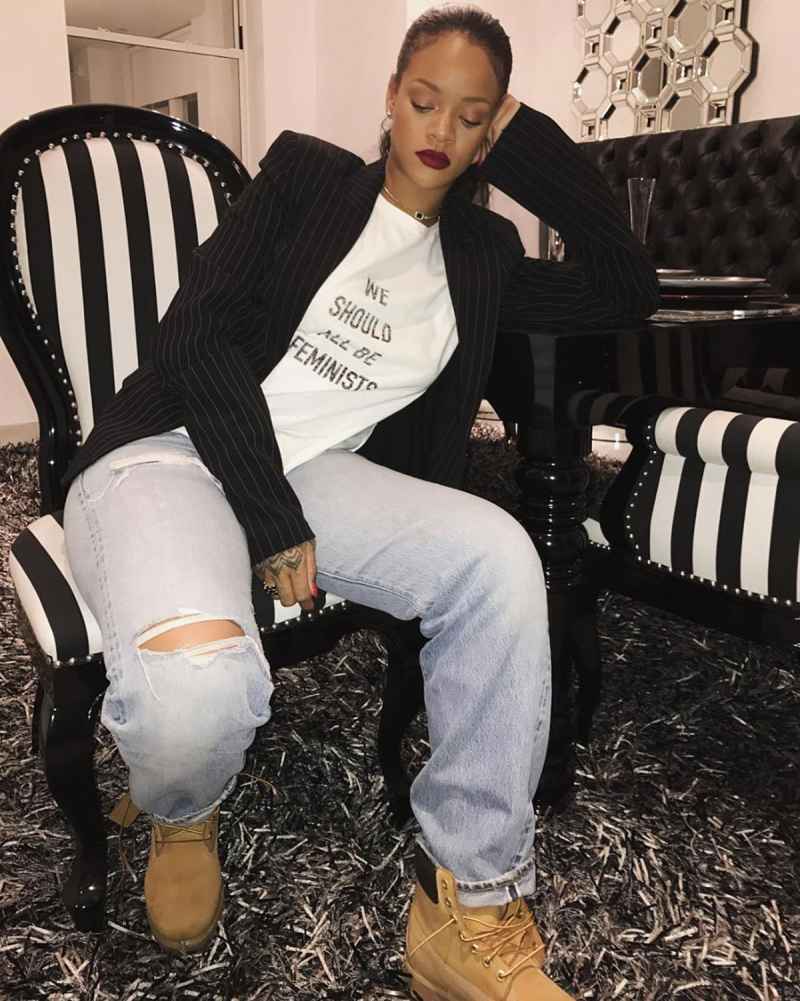 Celebs Wearing Political Fashion - Rihanna