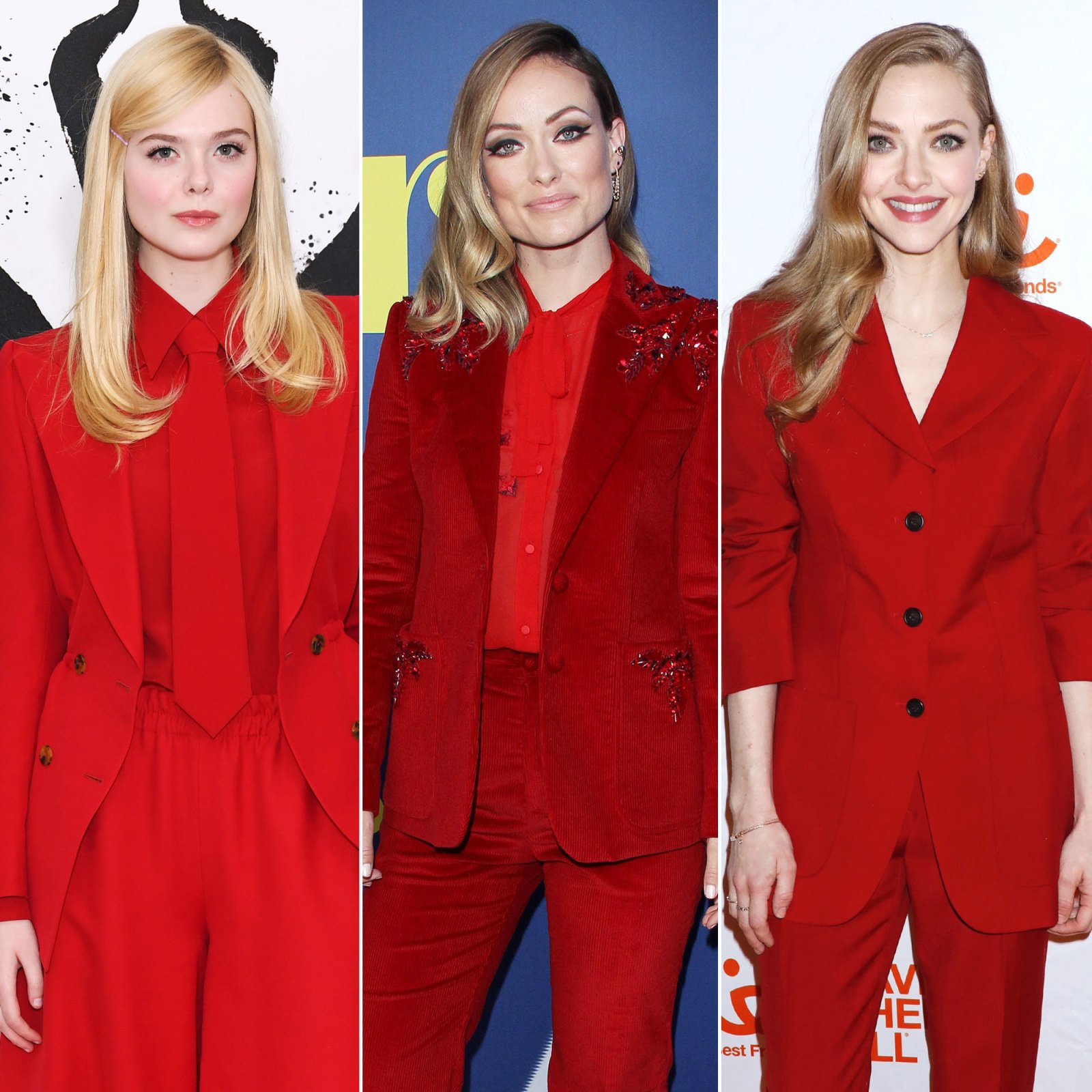 Celebs Wearing Red Suits
