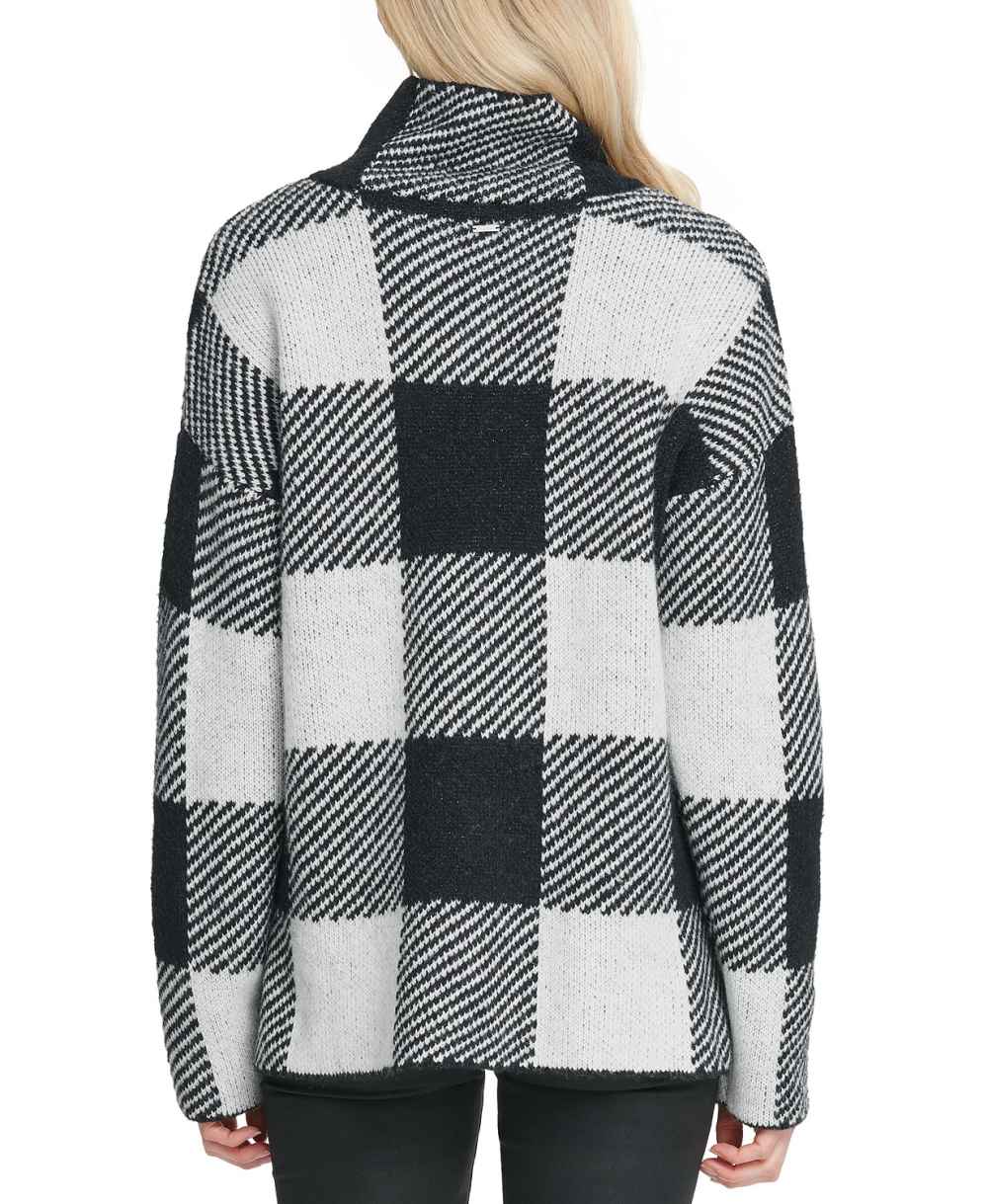 DKNY Striped High-Low Hem Sweater (back)