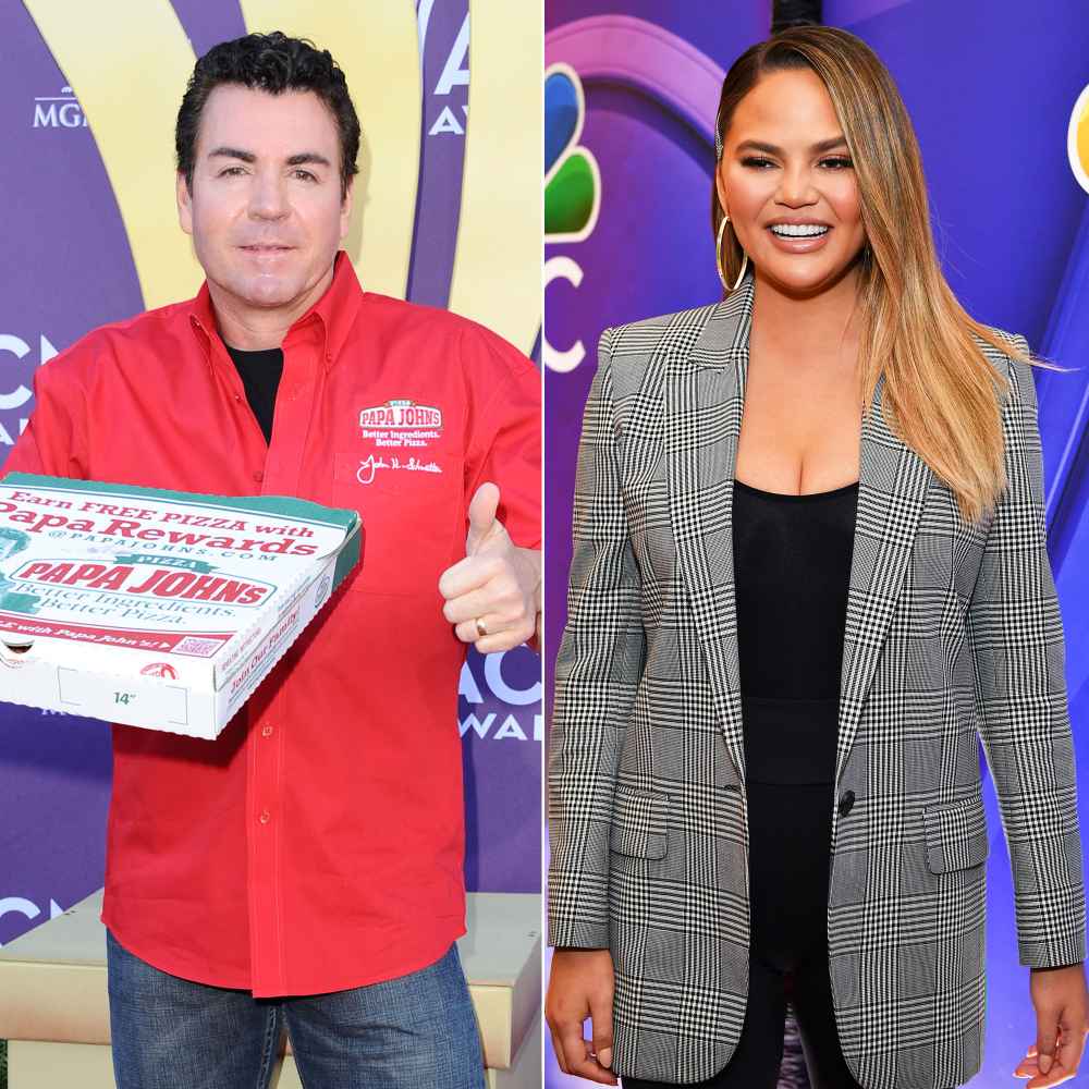 Disgraced Papa John's Founder John Schnatter Says He's Had 40 Pizzas in 30 Days and Chrissy Teigen Is Shook