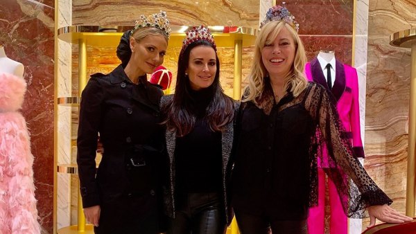 Dorit Kemsley, Kyle Richards, Sutton Stracke Real Housewives of Beverly Hills Cast Trip to Rome