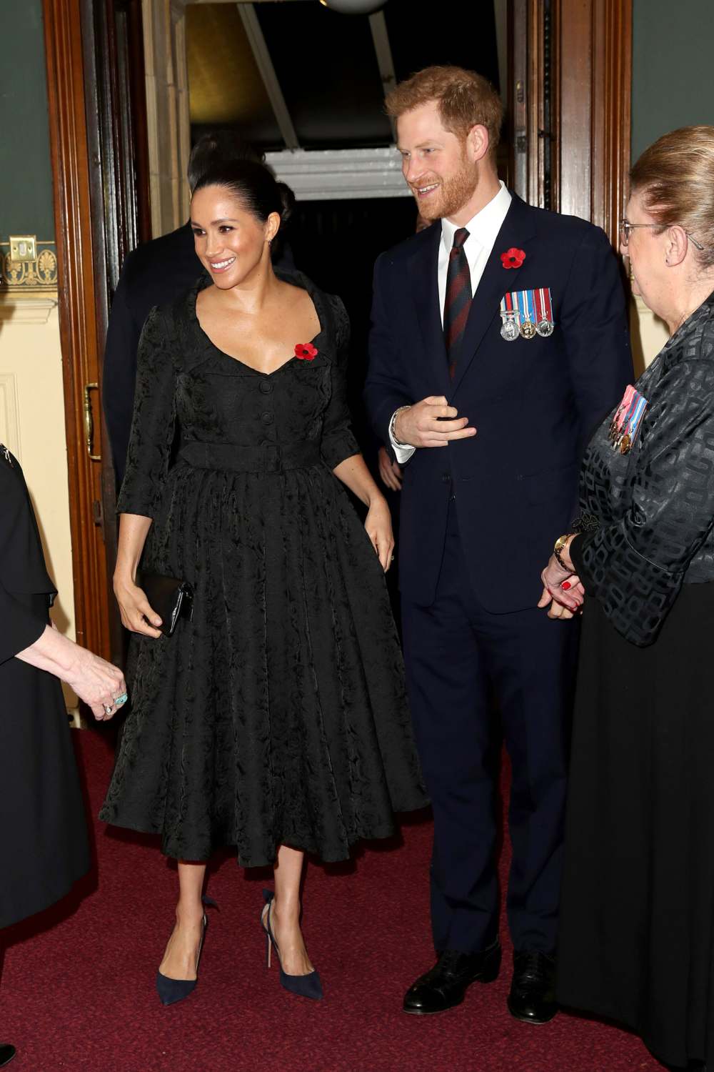 Duchess Meghan, Duchess Kate, Prince William and Prince Harry Reunite at Festival of Remembrance Service