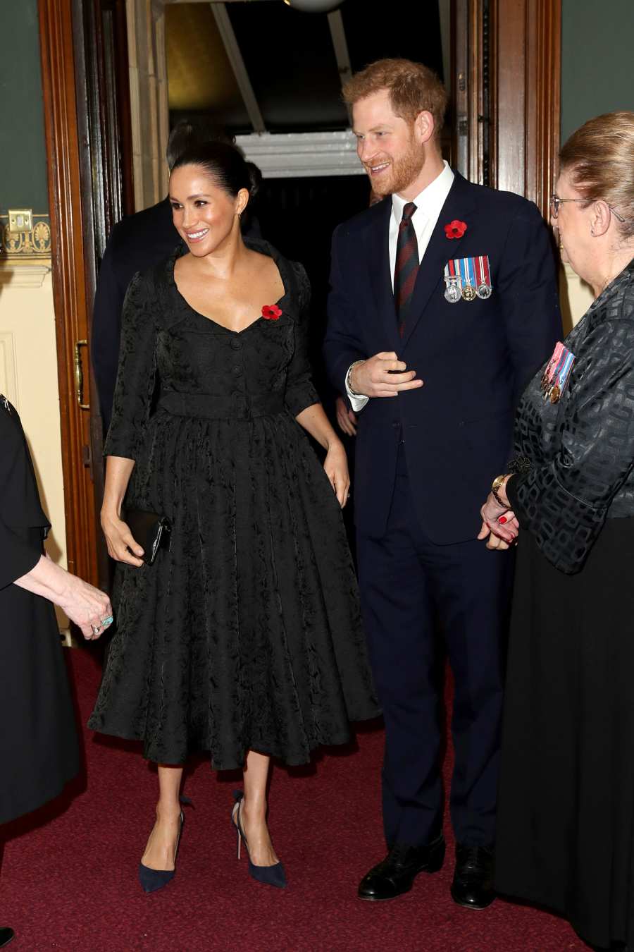 Duchess Meghan, Duchess Kate, Prince William and Prince Harry Reunite at Festival of Remembrance Service