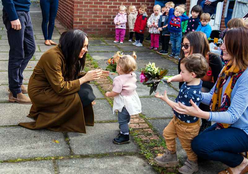 Duchess Meghan and Prince Harry Visit Broom Farm Community Centre Reveals Son Archie Is Crawling and Has 2 Teeth