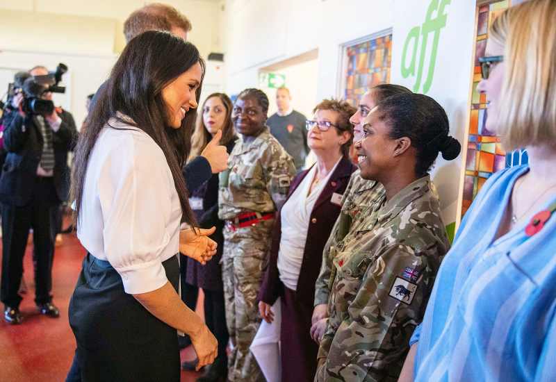 Duchess Meghan and Prince Harry Visit Broom Farm Community Centre Reveals Son Archie Is Crawling and Has 2 Teeth