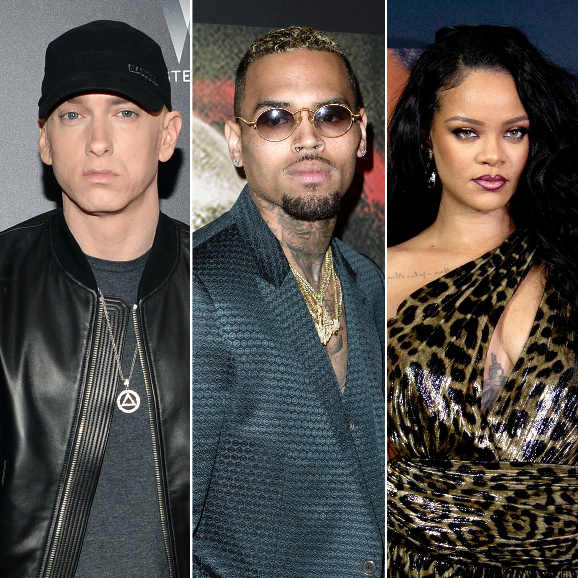 Eminem Chris Brown Over Rihanna in Song