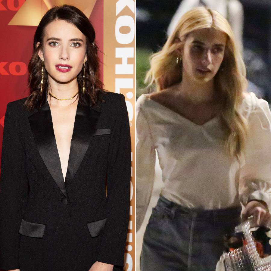 Emma Roberts Hair Change Brunette to Blonde