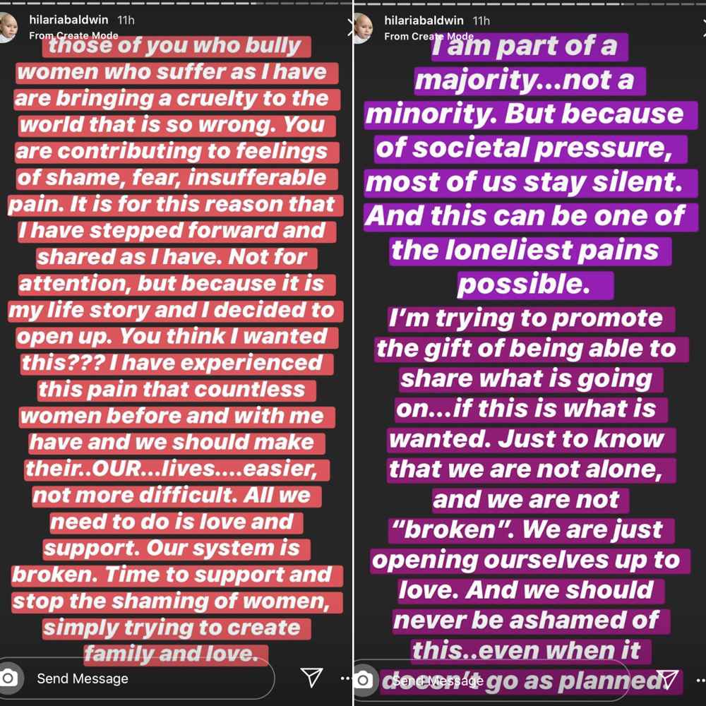 Hilaria Baldwin Slams ‘Cruel’ Trolls Criticizing Her Decision to Share Miscarriage