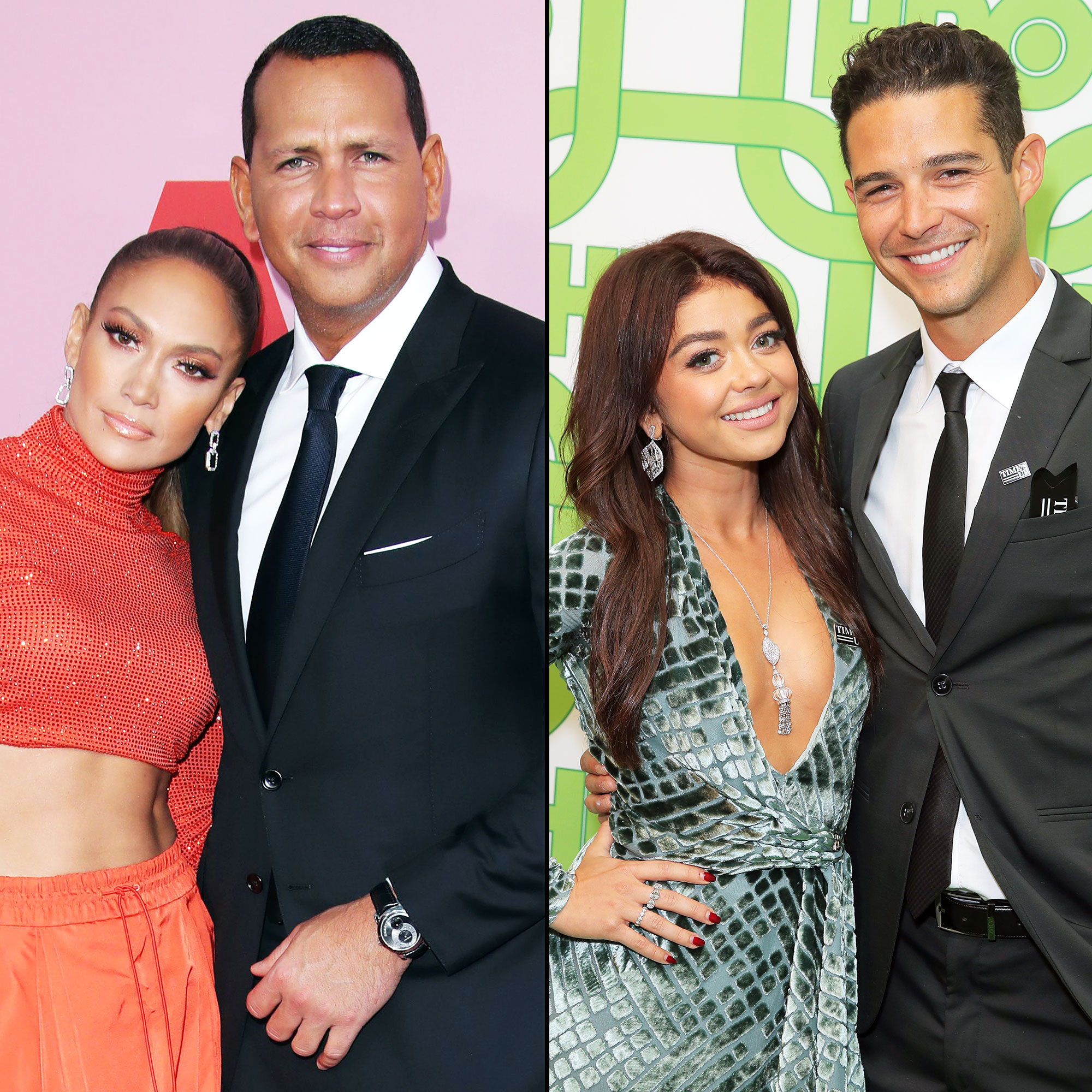 Jennifer Lopez Alex Rpdriguez Sarah Hyland and Wells Adams Crate and Barrel