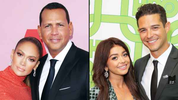 Jennifer Lopez Alex Rpdriguez Sarah Hyland and Wells Adams Crate and Barrel