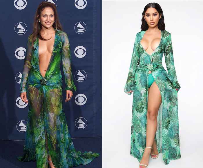 Jennifer Lopez Grammys 2000 Dress Fashion Nova Versace Lawsuit