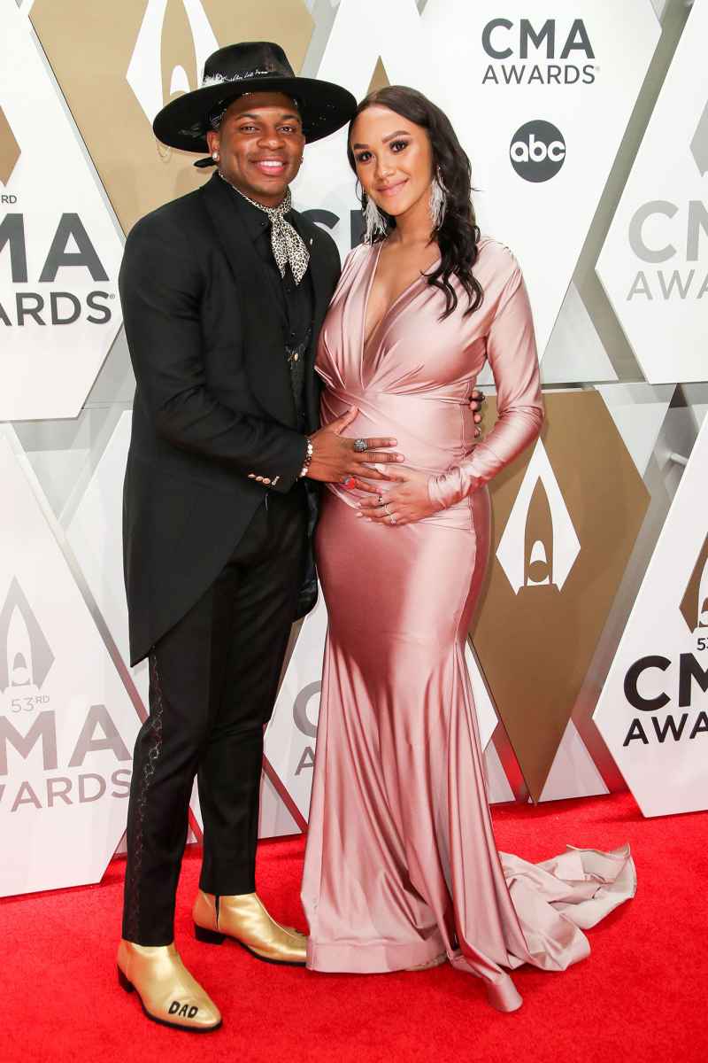 Jimmie Allen and Alexis Gale PDA Arrival Red Carpet 2019 CMA Awards