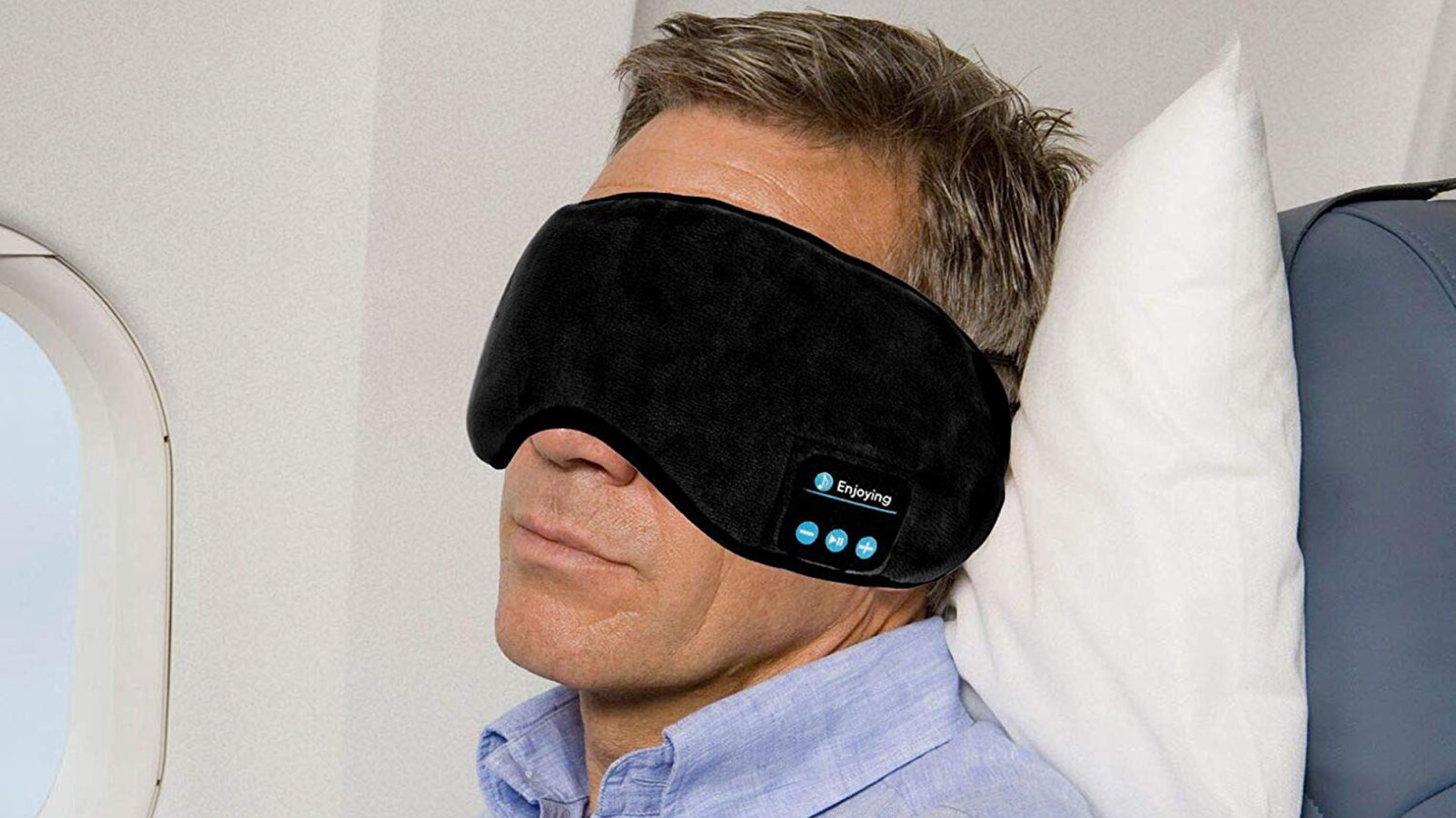 Joseche Wireless Bluetooth Sleeping Eye Mask on model