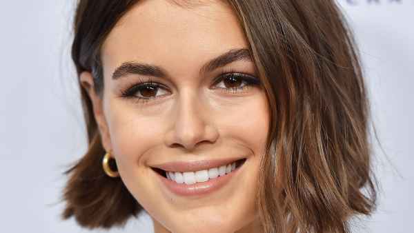 Kaia Gerber Wears "P" Necklace