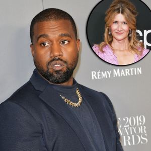 Laura Dern Reacts to Kanye West Wearing a Shirt With Her On It